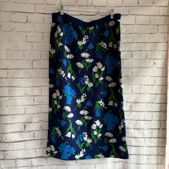 kate spade Dresses & Skirts - Kate‎ Spade Blue and Green Floral Pencil Skirt